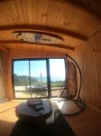 Ecoglamping accommodation with Hot Tub and panoramic ocean view