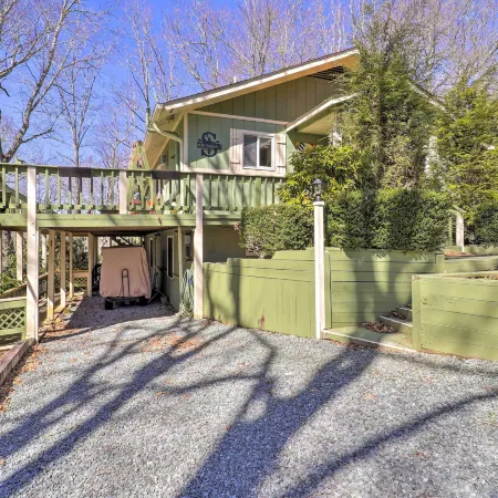 Pool and Lake Access Mtn-View Cottage in Newland
