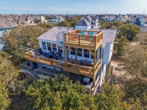 Panoramic Obx 4Bed Luxury w/ 360° Views, Golf, Beach Club, Pool & Cinema Room!