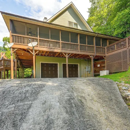 Hot Tub & Mtn Views: Beautiful Bryson City Home