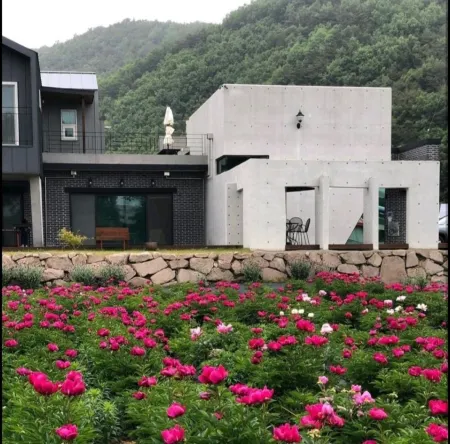 Gyeongju JJ Gallery Cafe Pension Отели в г. Кенджу