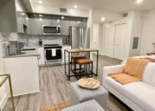 Dogs Stay Free • Luxe Downtown Apt • King Bed • Garage Parking • In-Unit W/D