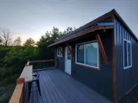 "Twins East" Waterfront property and micro cabin- 10 minutes from Watkins Glen!