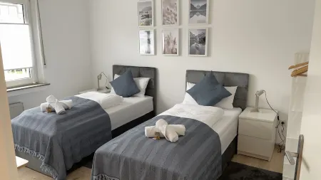 Fewo54 Apartment mit Garten und Terrasse Smarttv/free Wifi/free Parking/ Отели в г. Хамм