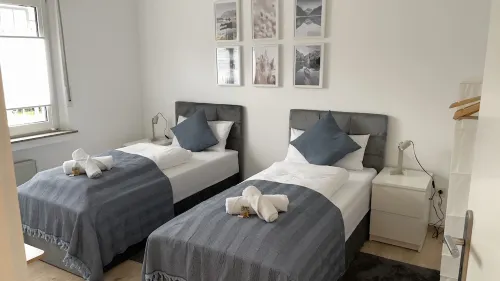Fewo54 Apartment mit Garten und Terrasse Smarttv/free Wifi/free Parking/