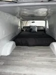 Playin Hookie! Vintage Airstream pulled by Panel Wagon/ converted to a bedroom.