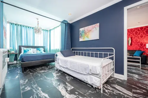 Memory Foam Comfort with Smart TV and Wi-Fi - Charming City Oasis
