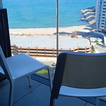 E1 Spacious Studios, Sea and Beach Views, High Floor