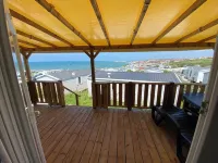 Mobile home sea view high up on the Opal Coast Hotels in Le Portel