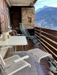 Sunny panoramic view near Davos Lenzerheide