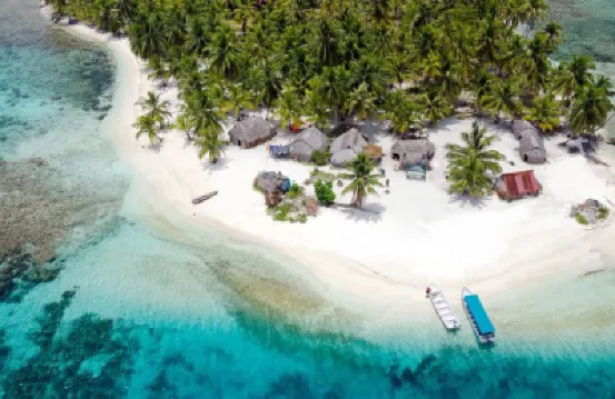 Private Ocean-Front Cabin with Private Bathroom on San Blas Island Hotels in 