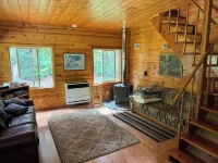 Lower Twin Cabin - 34 beautiful private acres of forest, meadows and riverfront.