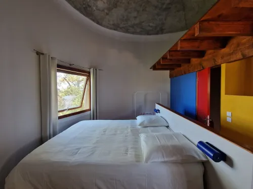 Renovated water tower with view