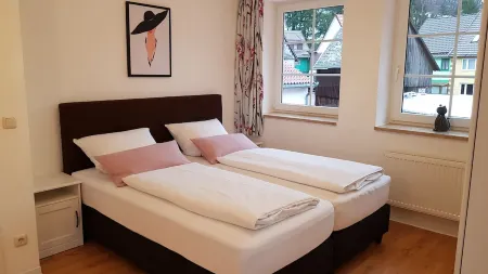 Vacation apartment " Lonaurauschen " Idyllically situated in the middle of the Harz National Park