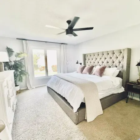 Spacious 6-bedroom house with a fitness room and hot tub in lovely Fort Wayne.