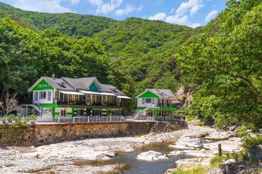 그린하우스펜션 앞 계곡