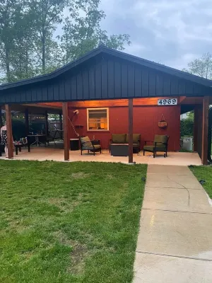 Private cabin that sits on fenced in one acre lotDog friendly) Hotels near Breakwater Beach