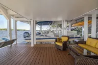 Top Rated Luxury 8-bedroom house with Best Boathouse on Lake Gaston. Hotels in Sixpound