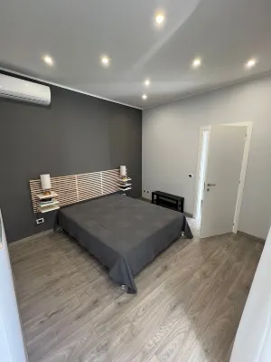 Two bedroom apartment with private yard, right 300m from the center.