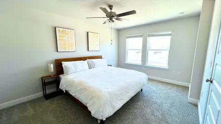 Family and Pet Friendly. Drive to beaches. 1-Gig Internet. Brand new home.