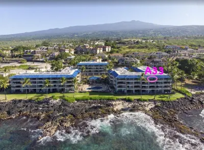 Beautiful Oceanfront Kona Reef Resort Private Top Floor Condo A33, AC throughout Các khách sạn ở Kona