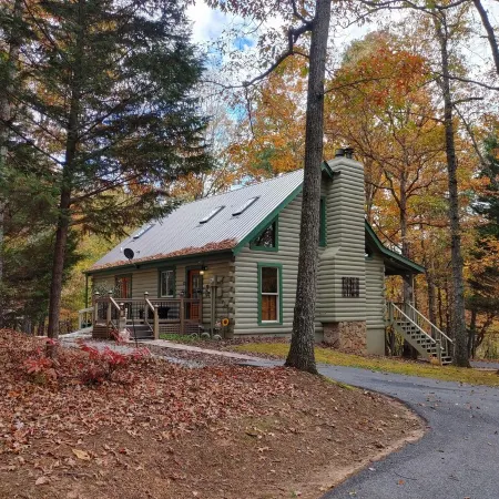 Cozy Cabin on 4 Acres of Fun! Pavilion, Firepit, Swing, Walking Trail to Creek!