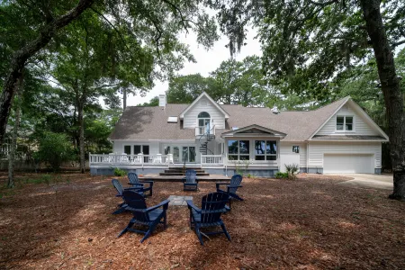 Stunning Marsh Views and Spacious Outdoor Living - Elegant Family Retreat