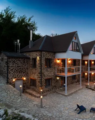 Dandy Villas Karpenisi Complex - Lux Chalets - Inflatable Pool-Hot Tub - parking