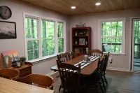 Mountain Resort Cabin with Outdoor Gas Firepit, and Mountain Stream!