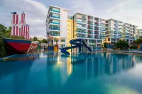 Family-Friendly 3BR Suite Free Water Park Walk to Beach & Cicada Night Market