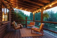 Large Log Cabin with Inground Pool, Hot Tub, Fire Pit Near Mohican State Park