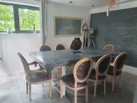 Beautiful architect-designed house with swimming pool, sauna, hammam...