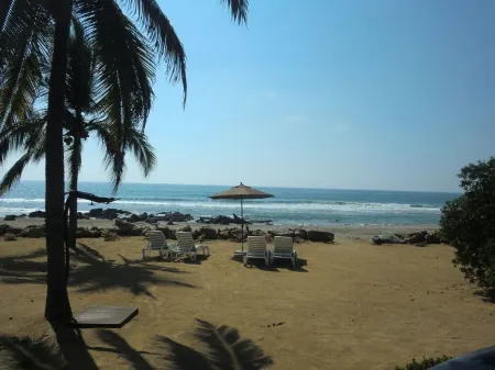 Beautiful, new beachfront villa-saltwater pool, gardens, directly on the ocean! Отели в г. Troncones