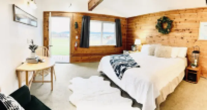 冰川景觀小木屋