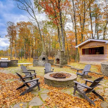 Private Hot Tub on 10 Acres: Cozy Catskill Getaway