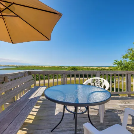 Deck w/ Water View: Coastal Escape Near P-Town!