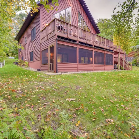 Lakefront Wisconsin Cabin with Boat Dock!