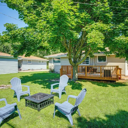 Large Backyard, Walk to Hospital: Sheboygan Abode!