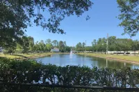 迷人住宅靠近海灘和高爾夫，帶中央空調和庭院 - 寵物友好型