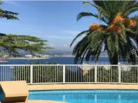 Panoramic Sea View, Air Conditioned Apartment with Pool , Walk to Beach & Town,