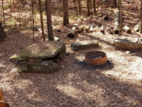 Cabin overlooking creek close to National Forrest a great place to relax 約翰遜縣酒店