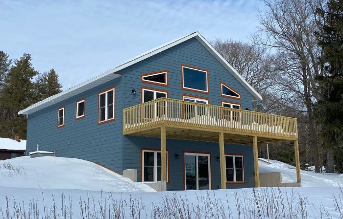New Construction! Gorgeous full home with large deck overlooking North Twin Lake