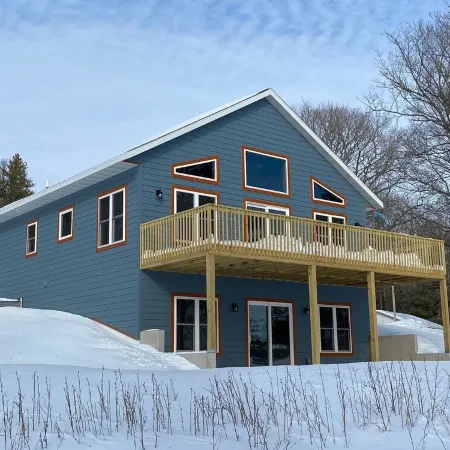 New Construction! Gorgeous full home with large deck overlooking North Twin Lake