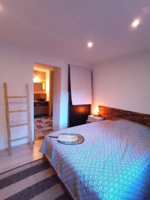 Village house, sleeps 8.
