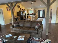 Rusty’s Getaway is a rustic/modern handicap accessible, family friendly space.