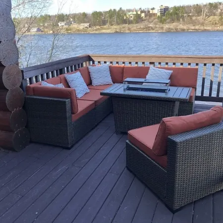 Keweenaw's Houghton Haven waterfront home. Secluded & private, yet close to town
