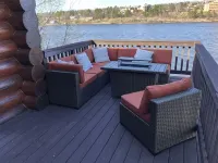 Keweenaw's Houghton Haven waterfront home. Secluded & private, yet close to town