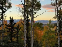 New!  Cozy 2-bedroom A-Frame with Hot Tub, Fire Pit, WiFi, AC and VIEWS!