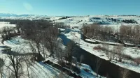 Gallatin River Cabin between Bozeman and Big Sky.