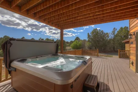 Beautiful home with lots of room. Large deck and amazing hot tub.